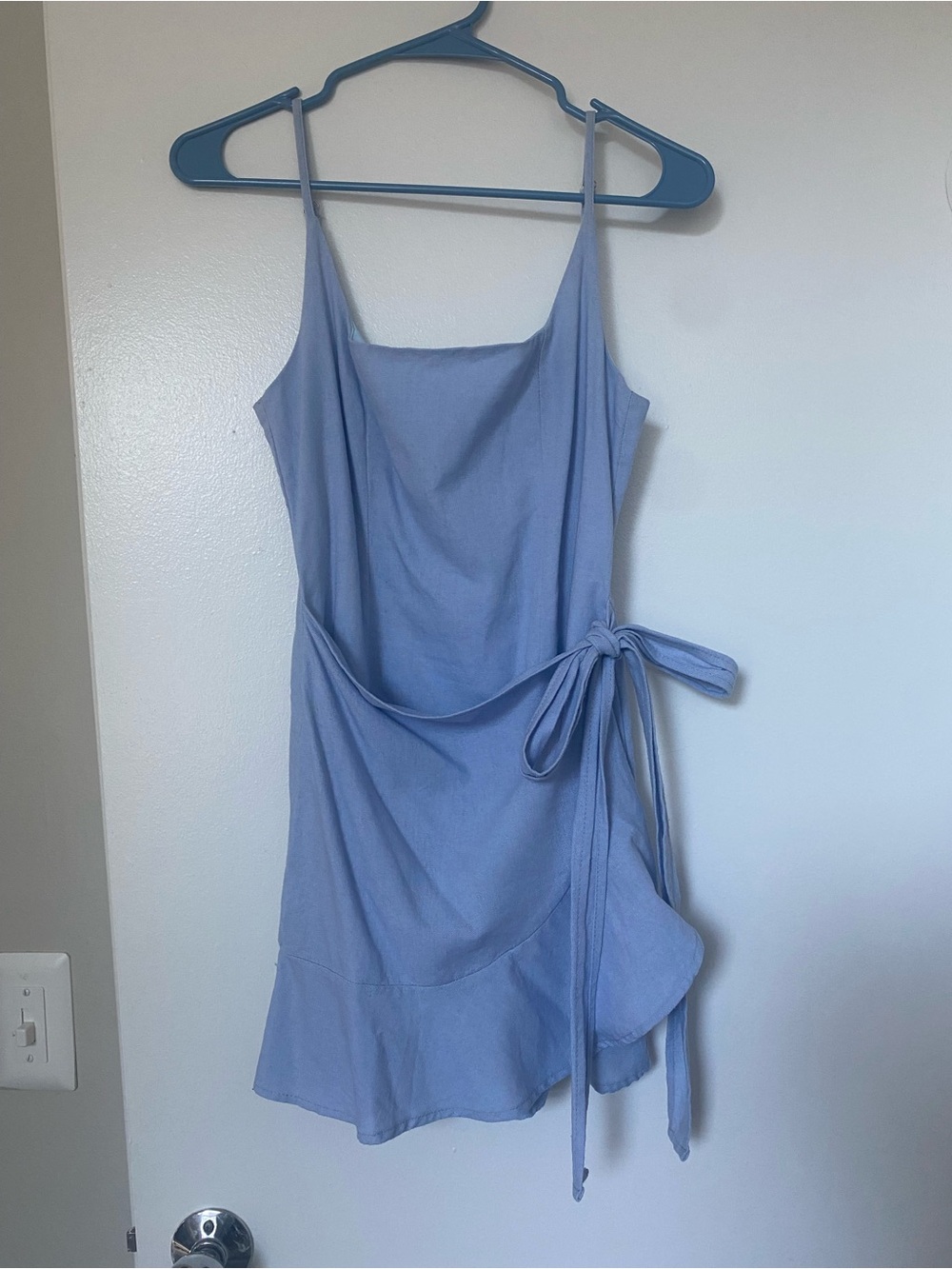 Light Blue Tie-Waist Princess Polly Dress